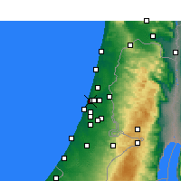 Nearby Forecast Locations - Tel Aviv - Harita