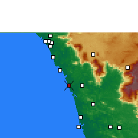 Nearby Forecast Locations - Kozhikode - Harita