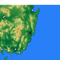 Nearby Forecast Locations - Ulsan - Harita