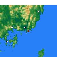 Nearby Forecast Locations - Busan - Harita