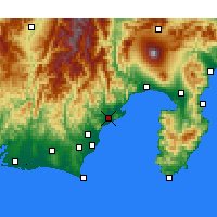 Nearby Forecast Locations - Şizuoka - Harita