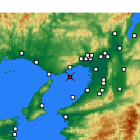 Nearby Forecast Locations - Kobe Havalimanı - Harita