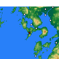 Nearby Forecast Locations - Nagasaki - Harita