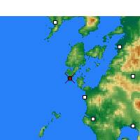 Nearby Forecast Locations - Ushibuka - Harita