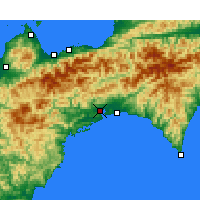 Nearby Forecast Locations - Kōchi - Harita