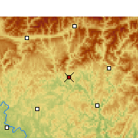 Nearby Forecast Locations - Bazhong - Harita