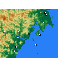 Nearby Forecast Locations - Yueqing - Harita
