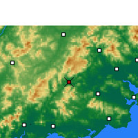 Nearby Forecast Locations - Jiexi - Harita