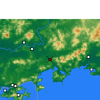Nearby Forecast Locations - Huidong/GUD - Harita
