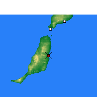 Nearby Forecast Locations - Fuerteventura - Harita