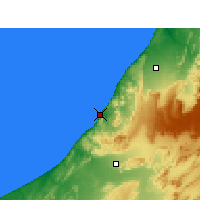 Nearby Forecast Locations - Sidi İfni - Harita