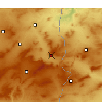 Nearby Forecast Locations - Tébessa - Harita