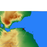 Nearby Forecast Locations - Cibuti - Harita