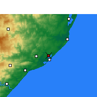 Nearby Forecast Locations - Richards Bay - Harita