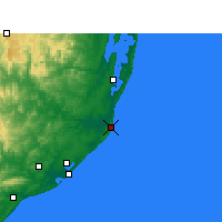 Nearby Forecast Locations - Cap Lucia - Harita
