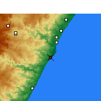 Nearby Forecast Locations - Durban - Harita
