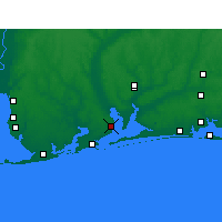 Nearby Forecast Locations - Pensacola Havalimanı - Harita