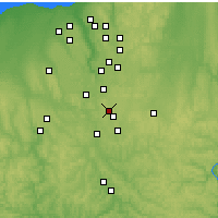 Nearby Forecast Locations - Akron - Harita