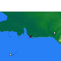 Nearby Forecast Locations - Playa Girón - Harita