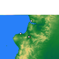 Nearby Forecast Locations - Portoviejo - Harita