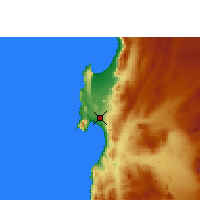 Nearby Forecast Locations - Antofagasta - Harita