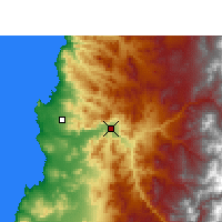 Nearby Forecast Locations - Copiapó - Harita