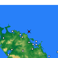 Nearby Forecast Locations - Cavalli Islands - Harita