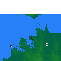 Nearby Forecast Locations - Darwin - Harita