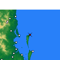 Nearby Forecast Locations - Cape Moreton - Harita