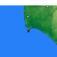 Nearby Forecast Locations - Augusta Cape - Harita