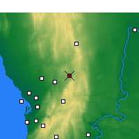 Nearby Forecast Locations - Nuriootpa - Harita