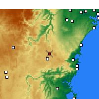 Nearby Forecast Locations - Bowral - Harita