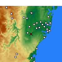 Nearby Forecast Locations - Campbelltown - Harita