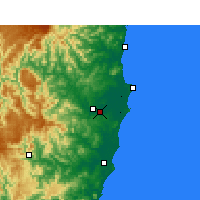 Nearby Forecast Locations - Kempsey - Harita