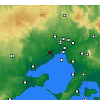 Nearby Forecast Locations - Melbourne - Harita