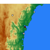 Nearby Forecast Locations - Batemans Bay - Harita