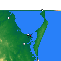 Nearby Forecast Locations - Hervey Bay Hava Alanı - Harita