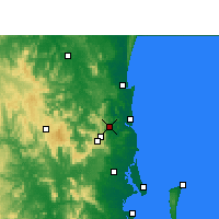Nearby Forecast Locations - Nambour - Harita