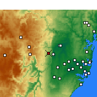 Nearby Forecast Locations - Springwood - Harita