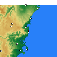 Nearby Forecast Locations - Kiama - Harita