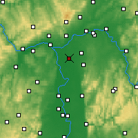 Nearby Forecast Locations - Groß-Gerau - Harita
