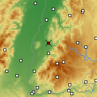 Nearby Forecast Locations - Emmendingen - Harita
