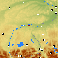 Nearby Forecast Locations - Altötting - Harita