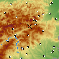Nearby Forecast Locations - Mürzzuschlag - Harita
