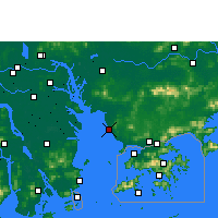 Nearby Forecast Locations - Shenzhen Hava Alanı - Harita