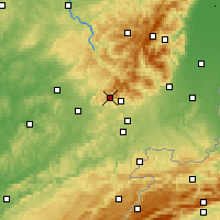 Nearby Forecast Locations - Plancher-les-Mines - Harita