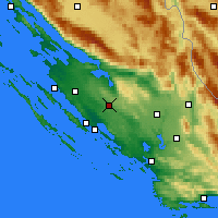 Nearby Forecast Locations - Benkovac - Harita