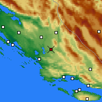 Nearby Forecast Locations - Drniš - Harita