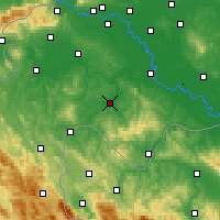 Nearby Forecast Locations - Glina - Harita