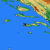 Nearby Forecast Locations - Vela Luka - Harita
